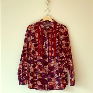 Brooks Brothers Partial Button Down Tunic